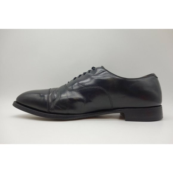 Johnston Murphy Optima USA Black Leather Cap Toe Lace Up Oxfords Shoes Mens 13 D main image 9